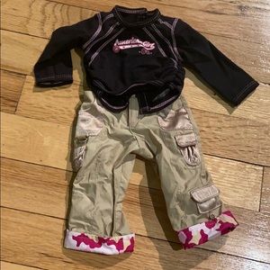 American Girl Doll Pants and Tee shirt